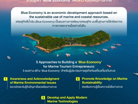 5 แนวทาง ส่งเสริม 'Blue Economy' เศรษฐกิจสีน้ำเงิน เพื่อความยั่งยืนของทรัพยากรชายฝั่งทะเล