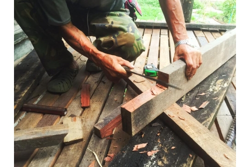 เทคนิคการบากไม้ - Making wood joints technique