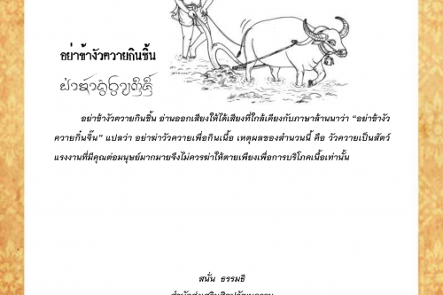 อย่าข้างัวฅวายกินชิ้น - 8 มีนาคม 2563