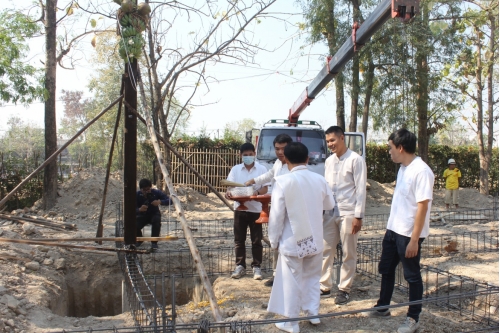 พิธียกเสามงคล เรือนฝาไหล (เรือนแม่นายคำเที่ยง) วันพฤหัสบดีที่ 12 มีนาคม พ.ศ.2563 