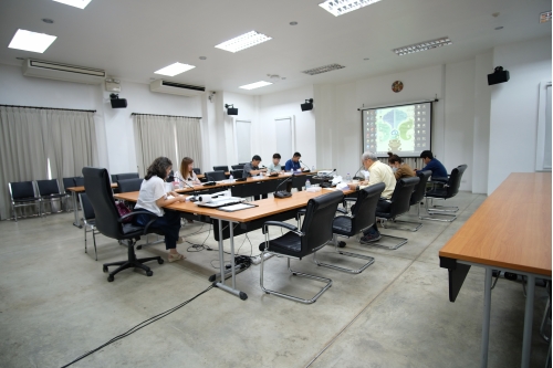 การประชุมคณะกรรมการตรวจรับพัสดุและผู้ควบคุมงาน งานจ้างปรับปรุงซ่อมแซมเรือนกาแล (อุุ๊ยผัด) ครั้งที่ 3/2563