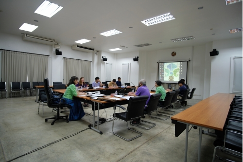 การประชุมคณะกรรมการตรวจรับพัสดุและผู้ควบคุมงาน งานจ้างปรับปรุงซ่อมแซมเรือนไทลื้อ (หม่อนตุด) ครั้งที่ 1/2563