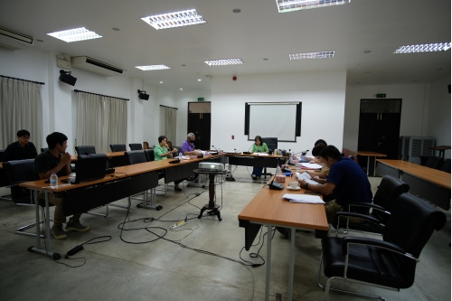 การประชุมคณะกรรมการตรวจรับพัสดุและผู้ควบคุมงาน งานจ้างปรับปรุงซ่อมแซมเรือนกาแล (อุุ๊ยผัด) ครั้งที่ 4/2563