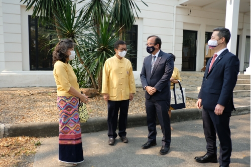 ร่วมต้อนรับอุปทูตรักษาการเอกอัครราชทูตสหรัฐอเมริกาประจำประเทศไทย และคณะ