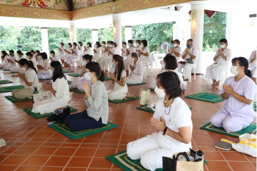 พิธีเปิดโครงการบวชเนกขัมมจาริณี เพื่อถวายเป็นพระราชกุศลเนื่องในโอกาสที่สมเด็จพระนางเจ้าสิริกิติ์ พระบรมราชินีนาถ พระบรมราชชนนีพันปีหลวงทรงเจริญพระชนมพรรษา 90 พรรษา 