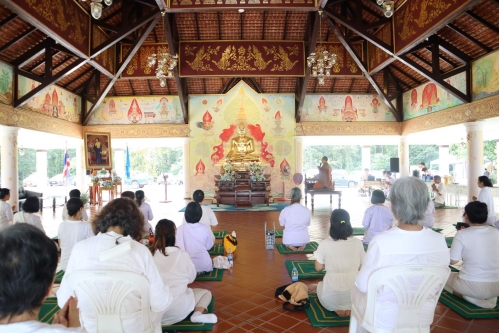 พิธีมอบวุฒิบัตรและพิธีปิดโครงการบวชเนกขัมมจาริณี เพื่อถวายเป็นพระราชกุศล เนื่องในโอกาสที่สมเด็จพระนางเจ้าสิริกิติ์ พระบรมราชินีนาถ พระบรมราชชนนีพันปีหลวง ทรงเจริญพระชนมพรรษา 91 พรรษา (12 สิงหาคม 2566)