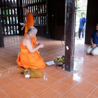  ร่วมพิธีรื้อถอนเรือนฝาไหล (เรือนแม่นายคำเที่ยง) ณ วัดสวนดอก