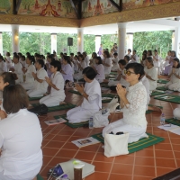 พิธีเปิดโครงการบวชเนกขัมมจาริณี เพื่อถวายเป็นพระราชกุศล สมเด็จพระนางเจ้าสิริกิติ์ พระบรมราชินีนาถ พระบรมราชชนนีพันปีหลวง เนื่องในโอกาสทรงเจริญพระชนมพรรษา 87 พรรษา