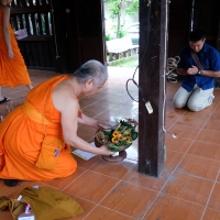  ร่วมพิธีรื้อถอนเรือนฝาไหล (เรือนแม่นายคำเที่ยง) ณ วัดสวนดอก