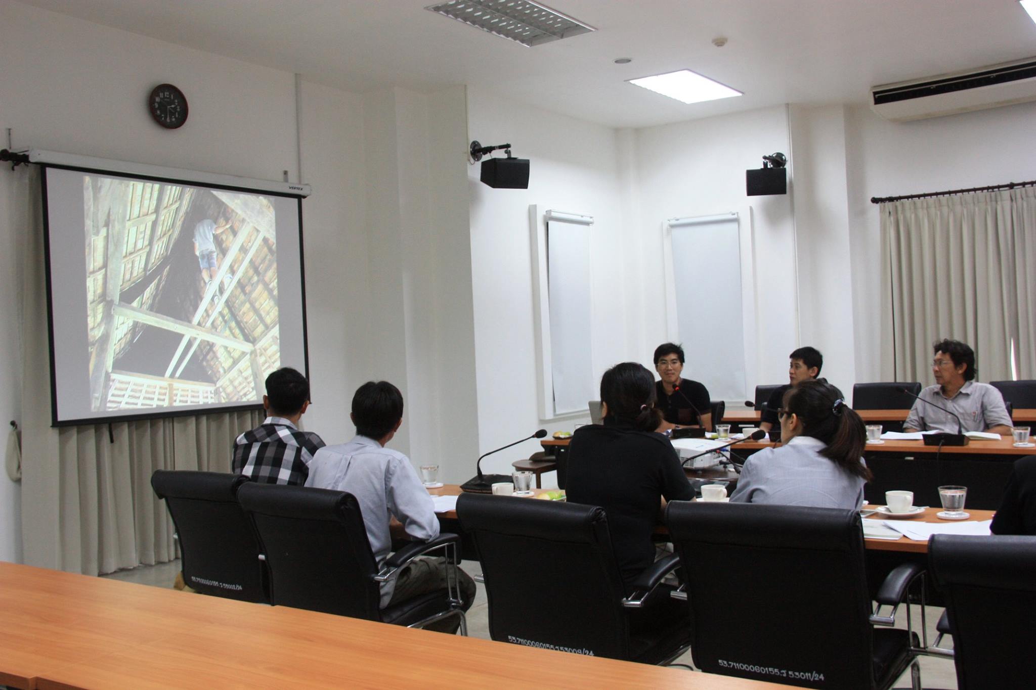 การประชุมคณะกรรมการตรวจรับพัสดุในโครงการอนุรักษ์หลองข้าวป่าซาง จังหวัดลำพูน ครั้งที่ 3/2560 เมื่อวันที่ 13 มิถุนายน 2560